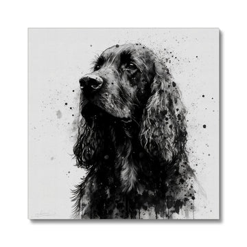 Cocker Spaniel 'Charcoal Collection' Canvas