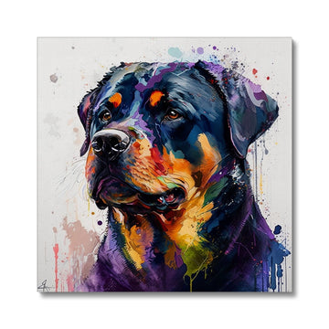 Rottweiler 'Watercolour Collection' Canvas