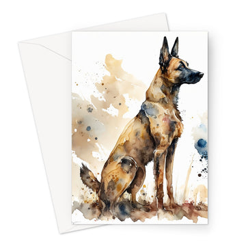 Belgian Malinois 'Watercolour Collection' Greeting Card