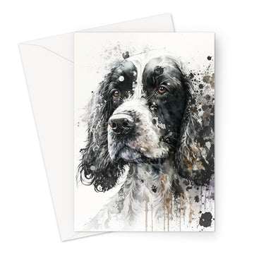 Cocker Spaniel Pet Portrait 'Watercolour Collection' Greeting Card