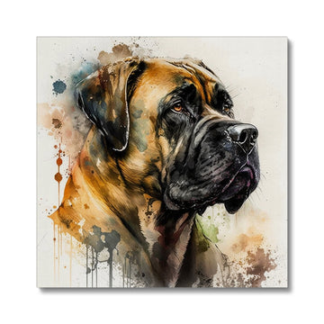 Boerboel Pet Portrait 'Watercolour Collection' Canvas