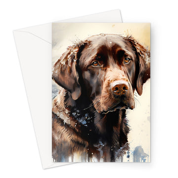 Labrador Retriever 'Watercolour Collection' Greeting Card