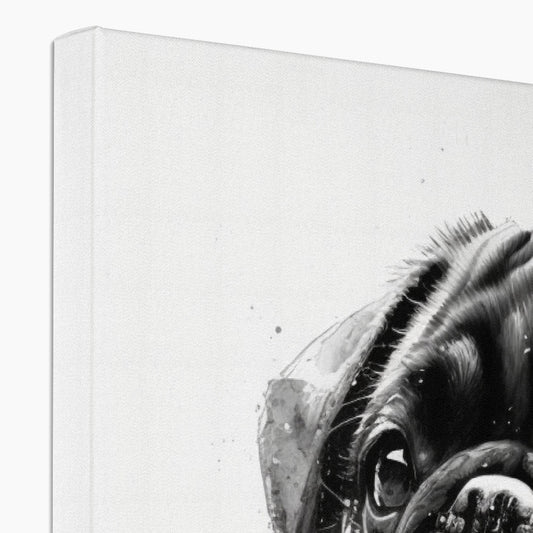 Pug 'Charcoal Collection' Canvas