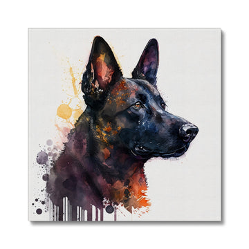 Belgian Malinois 'Watercolour Collection' Canvas