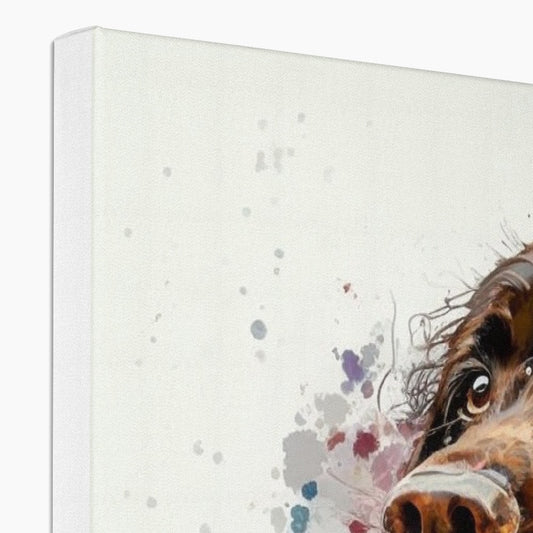 Cocker Spaniel Pet Portrait 'Watercolour Collection' Canvas