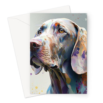 Weimaraner 'Watercolour Collection' Greeting Card