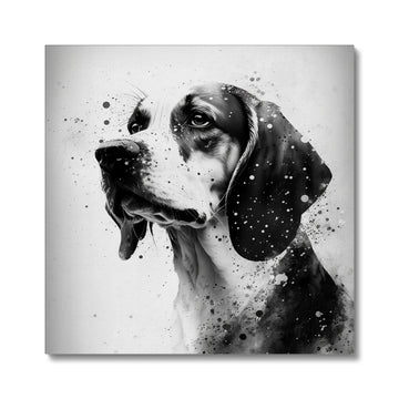 Beagle 'Charcoal Collection' Canvas