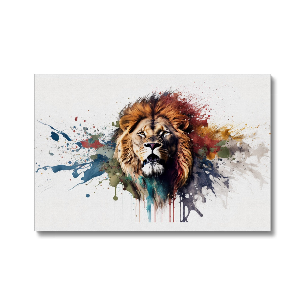 Lion Landscape 'Paint Splash Collection' Canvas