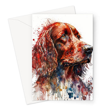 Red Setter 'Watercolour Collection' Greeting Card