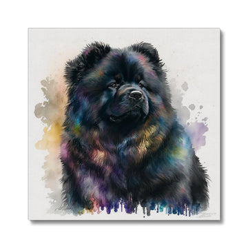 Chow Chow Pet Portrait 'Watercolour Collection' Canvas