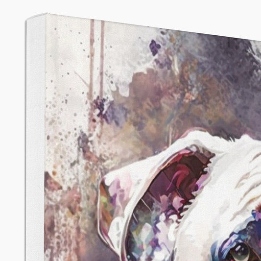 Bulldog 'Watercolour Collection' Canvas