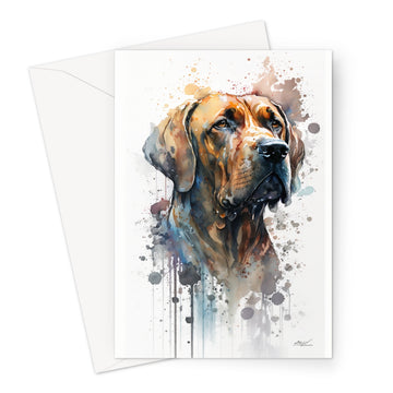 Rhodesian Ridgeback 'Watercolour Collection' Greeting Card