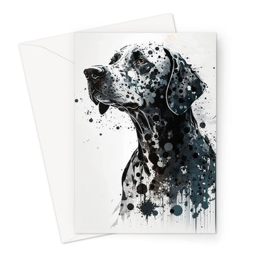 Dalmatian 'Charcoal Collection' Greeting Card