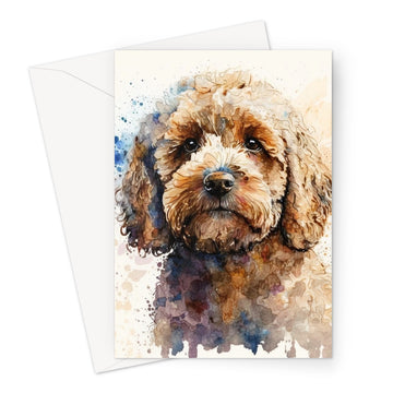 Cockapoo 'Watercolour Collection' Greeting Card