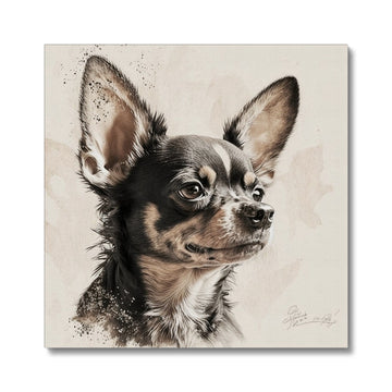 Chihuahua 'Charcoal Collection' Canvas