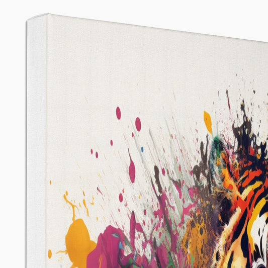 Tiger Landscape 'Paint Splash Collection' Canvas