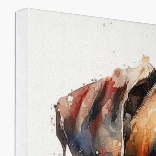 Boxer 'Watercolour Collection' Canvas