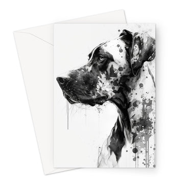 Great Dane 'Charcoal Collection' Greeting Card