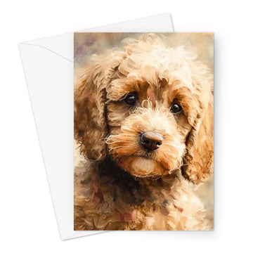 Cockapoo 'Watercolour Collection' Greeting Card