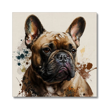 French Bulldog 'Watercolour Collection' Canvas