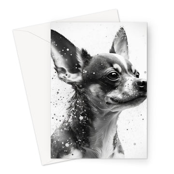 Chihuahua 'Charcoal Collection' Greeting Card