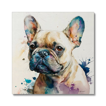 French Bulldog 'Watercolour Collection' Canvas