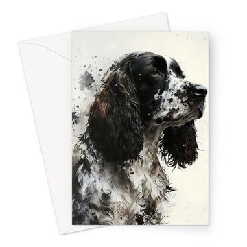 Cocker Spaniel Pet Portrait 'Watercolour Collection' Greeting Card