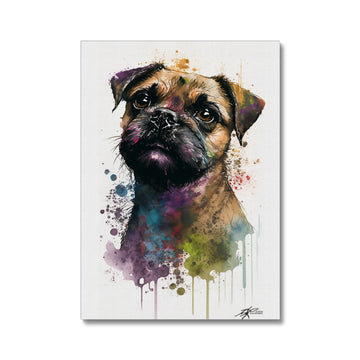 Border Terrier 'Watercolour Collection' Canvas