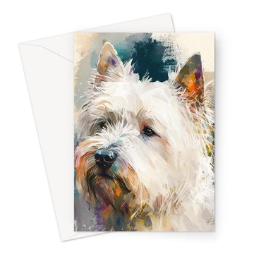 West Highland Terrier 'Watercolour Collection' Greeting Card