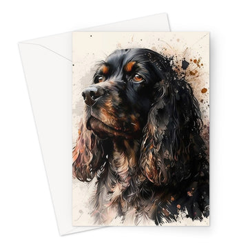 Cocker Spaniel Pet Portrait 'Watercolour Collection' Greeting Card