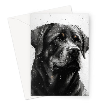 Rottweiler 'Charcoal Collection' Greeting Card