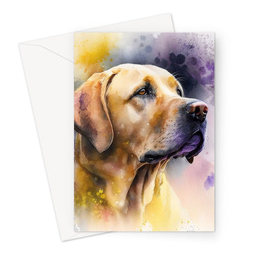 Labrador Retriever 'Watercolour Collection' Greeting Card