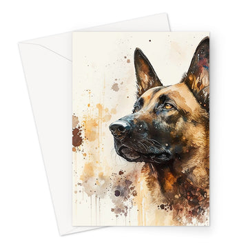 Belgian Malinois 'Watercolour Collection' Greeting Card