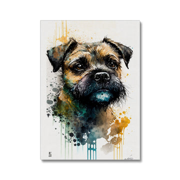 Border Terrier 'Watercolour Collection' Canvas