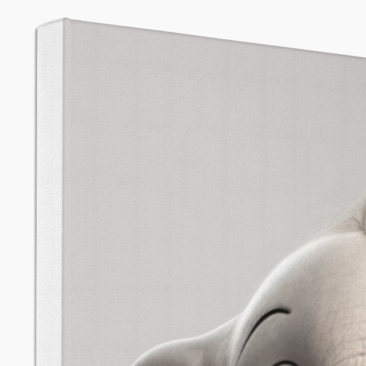 Kids Nursery Elephant 'Super Cute' Canvas