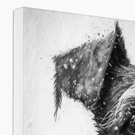 Miniature Schnauzer 'Charcoal Collection' Canvas