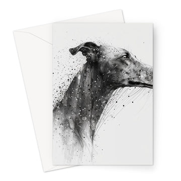 Greyhound 'Charcoal Collection' Greeting Card