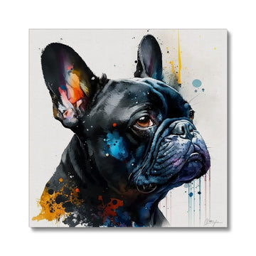 French Bulldog 'Watercolour Collection' Canvas