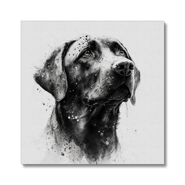 Labrador 'Charcoal Collection' Canvas