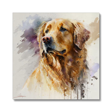 Golden Retriever 'Watercolour Collection' Canvas